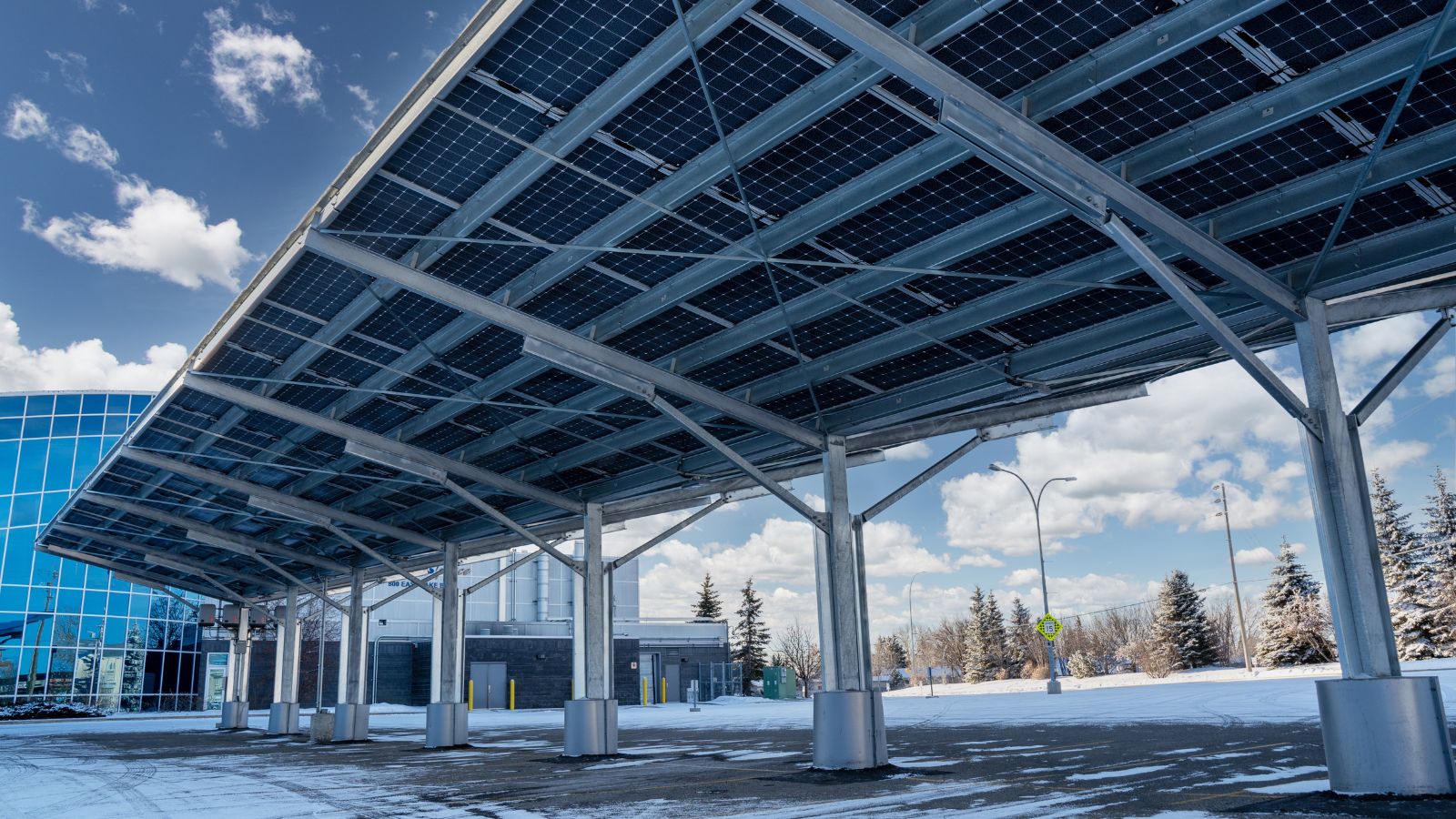 Solar carport structures