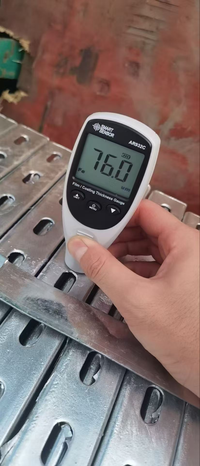 zinc coating thickness test before shipment